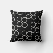 モダンシンプル白黒 クッション (裏面)