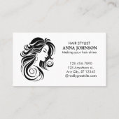 モダンシンプル白黒 名刺 (裏面)