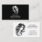 モダンシンプル白黒 名刺 (正面/裏面)