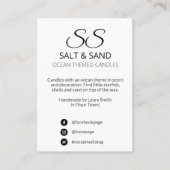 モダンシンプル石鹸および蝋燭製品レンジカード 名刺 (正面)