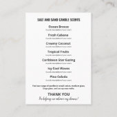 モダンシンプル石鹸および蝋燭製品レンジカード 名刺 (裏面)