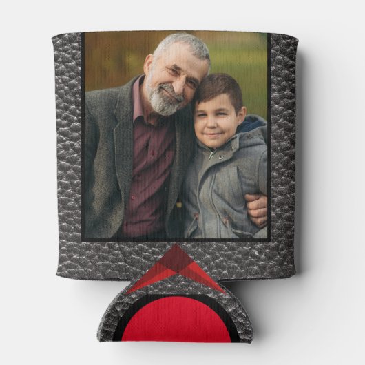 モダンシンプル祖父かわいギフトクール記念 缶クーラー (裏面)