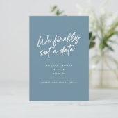 モダンシンプル私たちついに結婚日を設定 セーブザデート (スタンド正面)