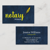 モダンシンプル移動公証人公開スクリエレガントプト 名刺 (正面/裏面)