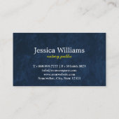 モダンシンプル移動公証人公開スクリエレガントプト 名刺 (裏面)