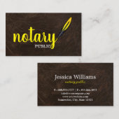 モダンシンプル移動公証人公開スクリエレガントプト 名刺 (正面/裏面)