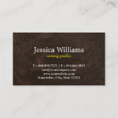 モダンシンプル移動公証人公開スクリエレガントプト 名刺 (裏面)