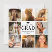 モダンシンプル第8回写真卒業パーティー 招待状 (正面)