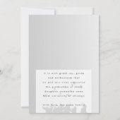 モダンシンプル糖 |大学の写真2 案内状 (裏面)