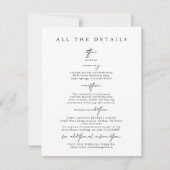 モダンシンプル結婚のエンクロージャ・カード 招待状 (正面)