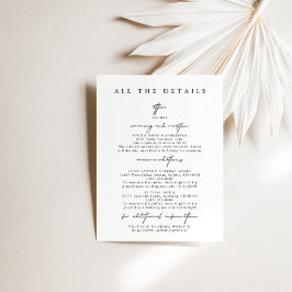 モダンシンプル結婚のエンクロージャ・カード 招待状