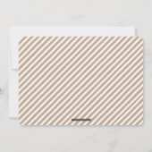 モダンシンプル結婚のミニマルはっきりしたクラフト 招待状 (裏面)