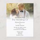 モダンシンプル結婚タイポグラフィ (正面)