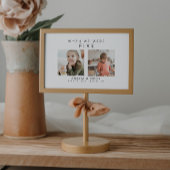 モダンシンプル結婚ベビー写真表の番号