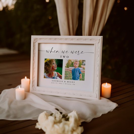 モダンシンプル結婚ベビー写真表の番号