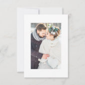 モダンシンプル結婚写真 サンキューカード (裏面)