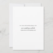 モダンシンプル結婚写真 セーブザデート (裏面)