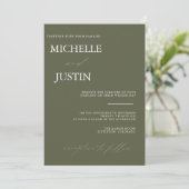 モダンシンプル結婚式招待状 招待状 (スタンド正面)