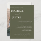 モダンシンプル結婚式招待状 招待状 (正面/裏面)