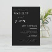 モダンシンプル結婚式招待状 招待状 (スタンド正面)
