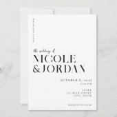 モダンシンプル結婚式招待状 招待状 (正面)