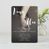 モダンシンプル結婚式招待状 招待状 (スタンド正面)