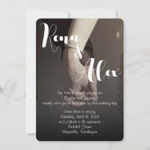 モダンシンプル結婚式招待状 招待状 (正面)