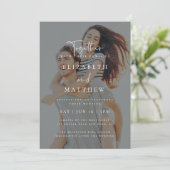 モダンシンプル結婚式招待状 招待状 (スタンド正面)