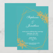 モダンシンプル結婚式招待状 招待状 (正面/裏面)