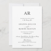 モダンシンプル結婚式招待状 招待状 (正面)