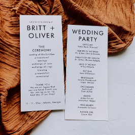 モダンシンプル結婚式 プログラムイベント