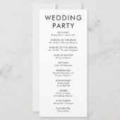 モダンシンプル結婚式 プログラムイベント (裏面)