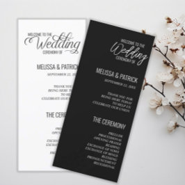 モダンシンプル結婚式 プログラム