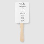 モダンシンプル結婚式 プログラム ハンドファン (裏面)