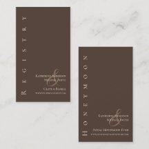 モダンシンプル結婚登録国ブラウン