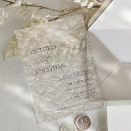 モダンシンプル結婚s アクリル招待状