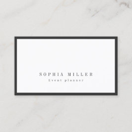 モダンシンプル縁ど炭ブラックプロフェッショナルb 名刺