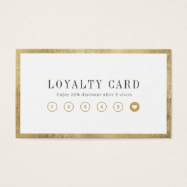 モダンシンプル縁ど金ゴールドロイヤリティカード