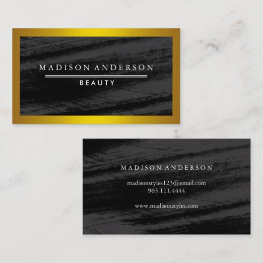 モダンシンプル美しいクラシックピンク 名刺 (正面/裏面)