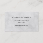 モダンシンプル美しいクラシック 名刺 (裏面)