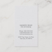 モダンシンプル美しいサロンアポイントメントカード 予約カード (裏面)