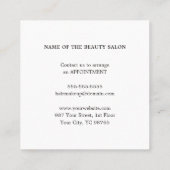 モダンシンプル美しいサロン割引クーポンクーポン 割引カード (裏面)