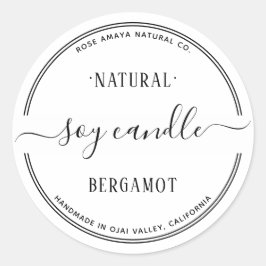 モダンシンプル美しいスパラベル ラウンドシール