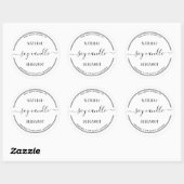 モダンシンプル美しいスパラベル ラウンドシール (シート)