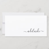 モダンシンプル美容師スクリプトギフト証明書 (正面)