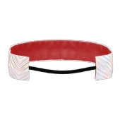 モダンシンプル虹線のストライプパターン アスレチックヘッドバンド (裏面)