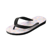 モダンシンプル虹線のストライプパターン キッズビーチサンダル (アングル)