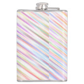 モダンシンプル虹線のストライプパターン フラスク (裏面)