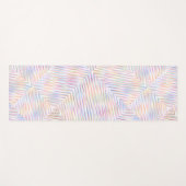 モダンシンプル虹線のストライプパターン ヨガマット (正面(横))