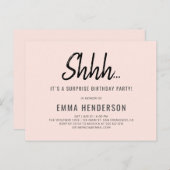 モダンシンプル誕生日 インビテーションポストカード (正面/裏面)